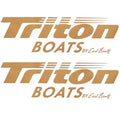 Triton Boat Brand Decals 15 3/4 x 4 3/4 Inch (Pair) by Triton