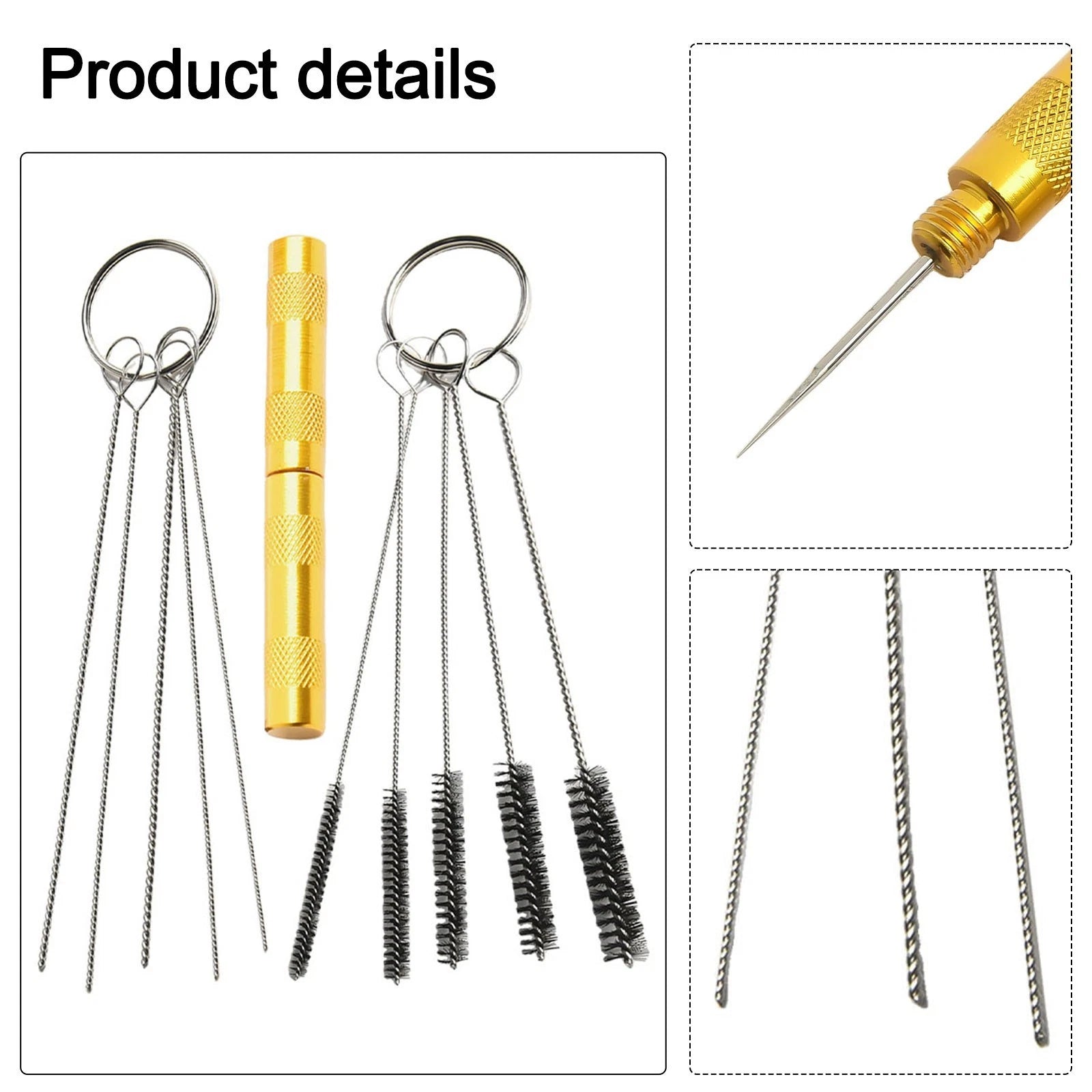 Car Windshield Washer Brush Airbrush Cleaning Tool Silver Brushes