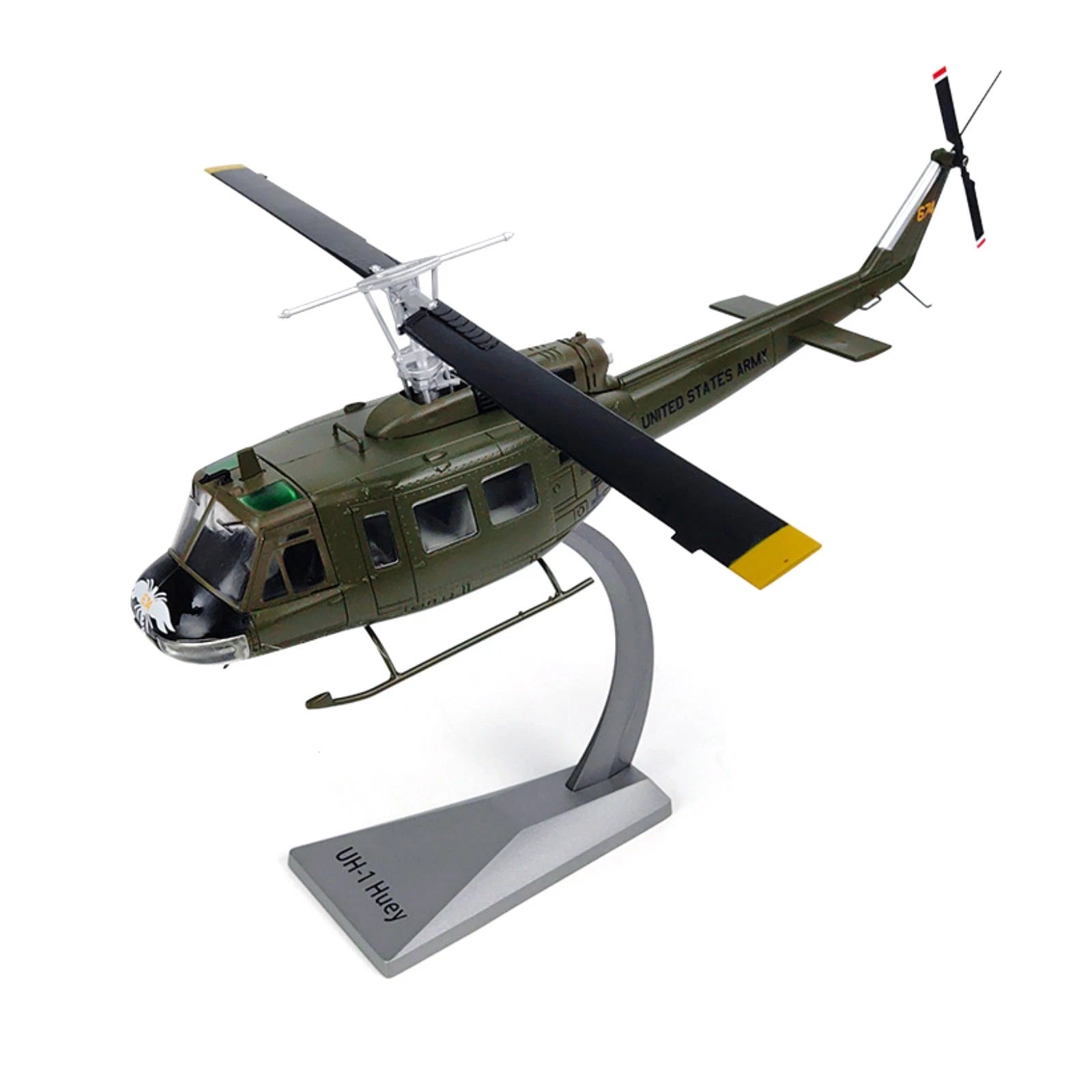 Detailed Authentic Us Army Huey Helicopter Model 1:48 Scale