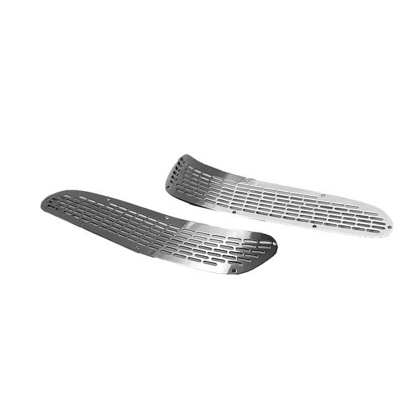 Skiers Choice Boat Vent Covers 104685 / 104686 Stainless Set Of 2 by Skiers Choice