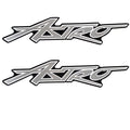 Boat Brand Decal Silver Black White Pair by Astro