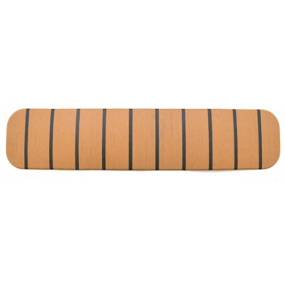 Godfrey Sanpan Boat Helm Footrest Mat PVC Teak 5 x 21 Inch by Godfrey
