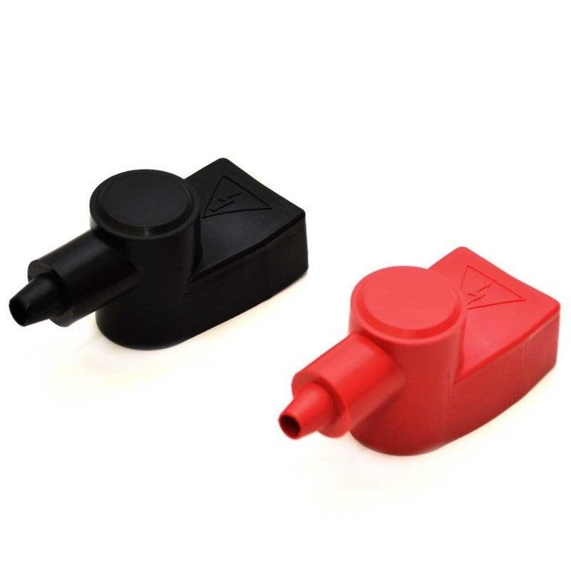Boat Battery Terminal Covers 4 Inch Red Black Set of 2