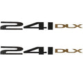 Fisher Boat Decals 241 DLX Black Gold Stickers (Pair) by Fisher
