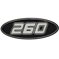 Crownline Boat Raised Decal Black Silver by Crownline