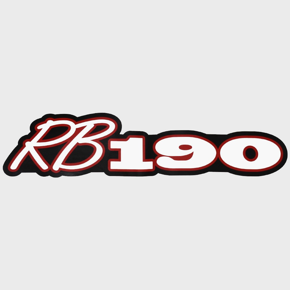 Ranger Brand Decal RB190 Red Silver by Ranger