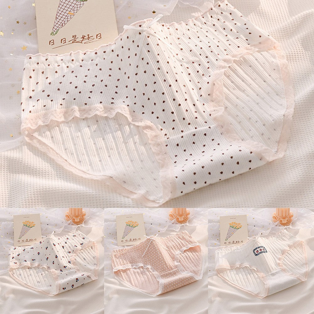 Ladies Underwear Double-Layer Low Waist Design