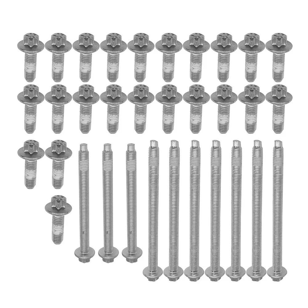 For Bmw Engine Oil Pan Aluminium Bolt Set 33pcs For E82 E87 E90 F20