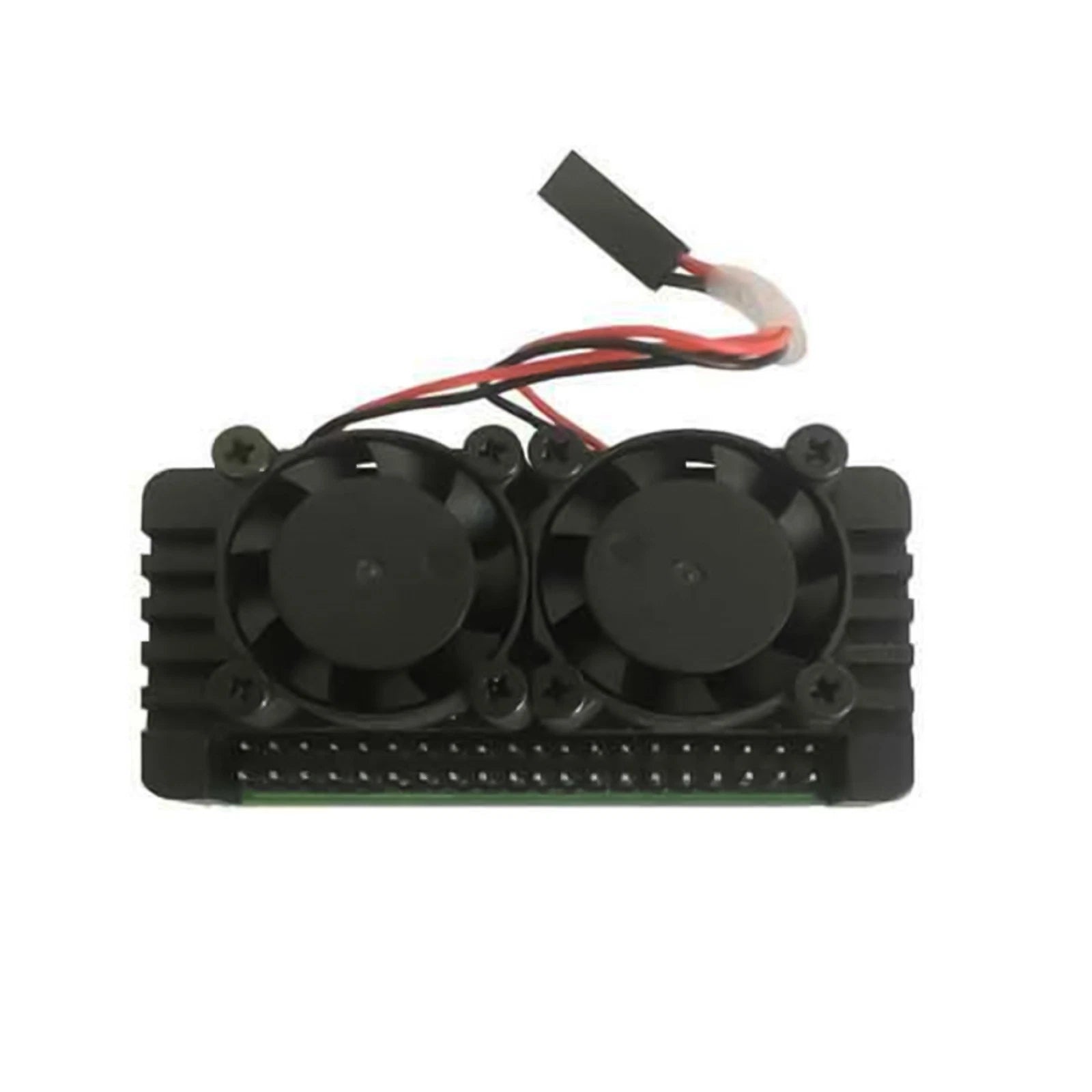 Aluminum Alloy Heatsink Case With Double Cooling Fans For Raspberry