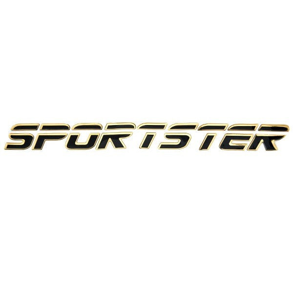 Malibu Boat Raised Decal | Sportster Black Gold 20 3/4 x 2 InchOpens i