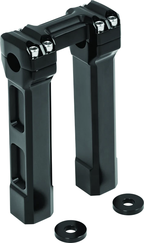 Kuryakyn 8 Inch Billet Handlebar Risers Black For Harley Touring