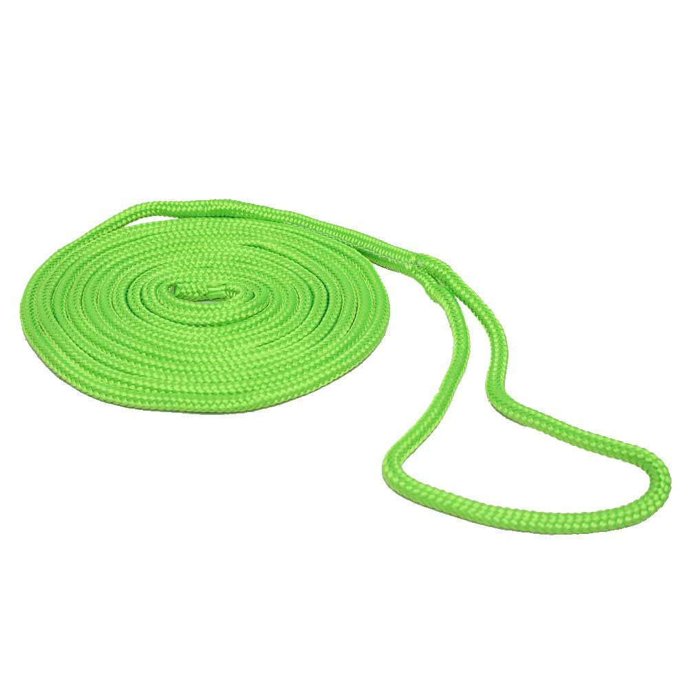 Shoreline Boat Dock Line SL91635 | 3/8 Inch x 15 FT Double Braid Green by Shoreline