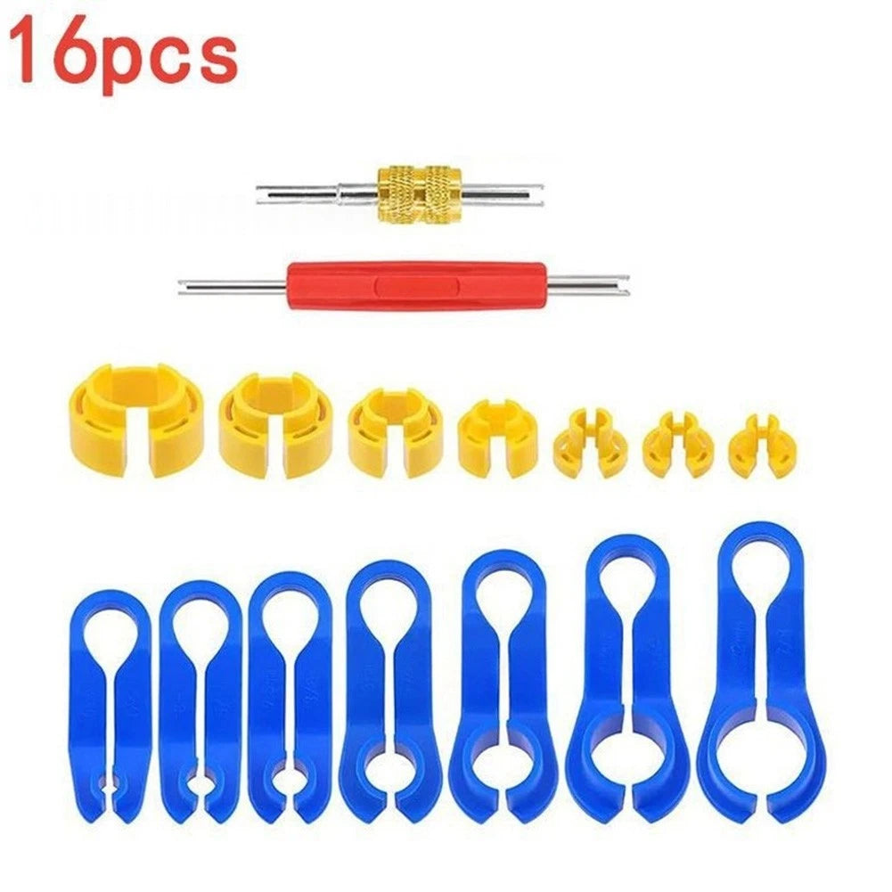 Fuel &Amp; Ac Line Quick Disconnect Tool Set 16 Pcs For Diy Mechanics