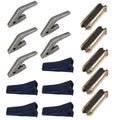 5 Weld-on Adapter + Teeth + Pin For Backhoe Mini Ex U43792 D51750