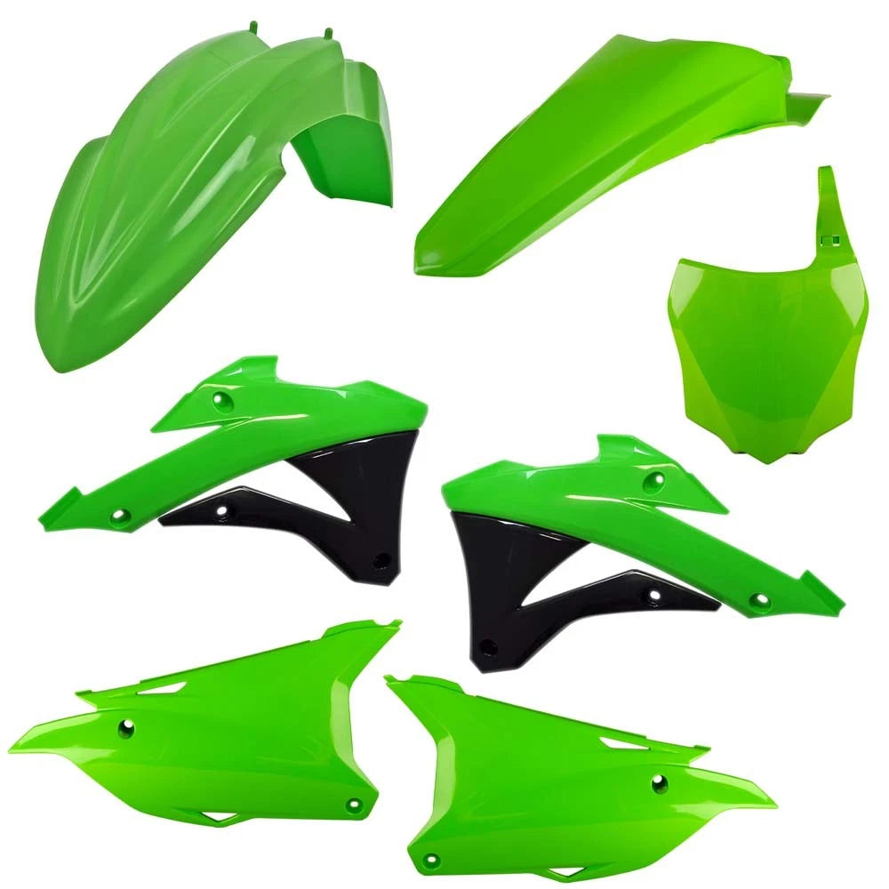 Polisport Plastic Kit Kawasaki Kx85 22-25, Kx112 22-25, Oem Style