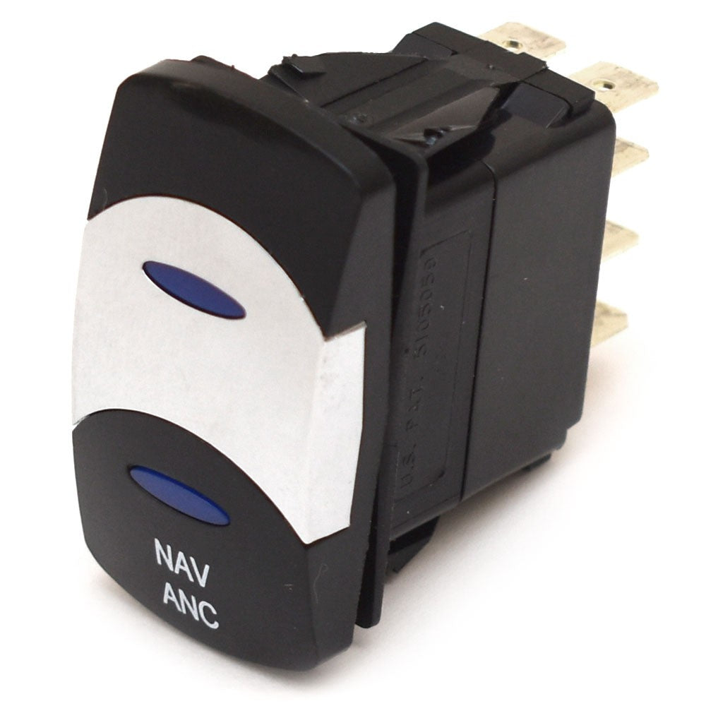 Carling On/Off/On Contura VI Boat Rocker Switch NAV/ANC 8 Spade by Carling