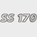 Boat Raised Brand Decal SS 170 Silver by Lowe