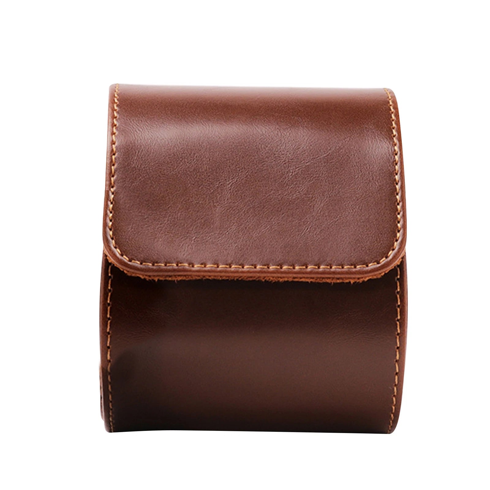 Elegant Watch Roll Travel Case Leather Watch Storage Organizer