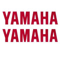 Yamaha Boat Sticker Decals | 4 X 1 Inch Burgundy (Pair)