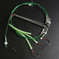 Luminous 3 Hook Flapper Rig for Fishing