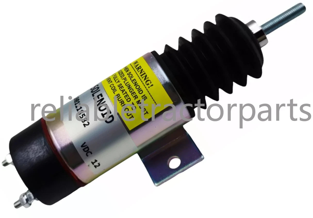 1001118582 124974 12V 2 Terminals Solenoid Valve For Kubota Z482-e