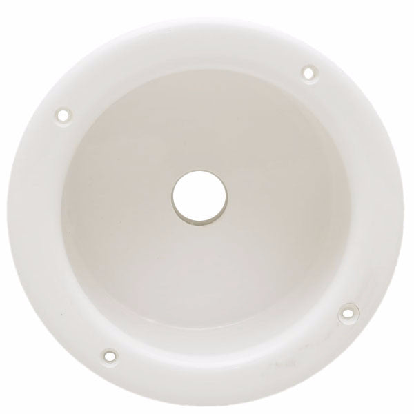 Larson Boat Round Panel Housing 6 1/2 Inch White Plastic by Larson