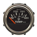 Faria Boat Oil Temperature Gauge GP0631A | 2 Inch Heavy Duty SilverOpe