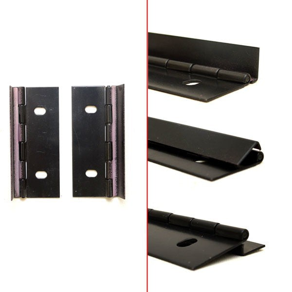 Boat Offset Hinge Black Aluminum 3 Inch