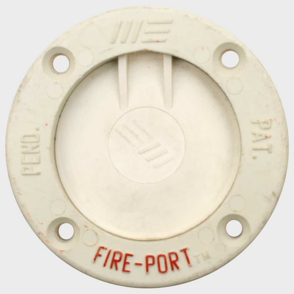 Marine East Boat Fire-Port Scupper 1 7/8 Inch Off White by Marine East