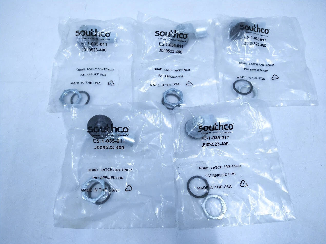 Southco E5-1-035-011, Quad Latch Fastener (5 Pack) | Hook & Hull Co
