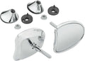 Harddrive Tapered Fairing Mirrors Chrome For Harley Davidson
