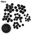 60 Piece Plastic Flush Mount Hole Kit For Auto Body Sheet Metal