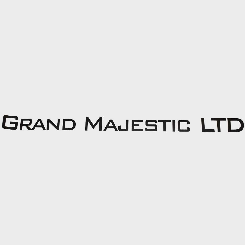 Premier Pontoon Boat Decal Grand Majestic LTD Metallic Black Sticker