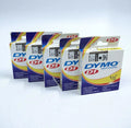 Dymo 45013, D1 12mm 1/2'' Label Cassettes - 5 Pack