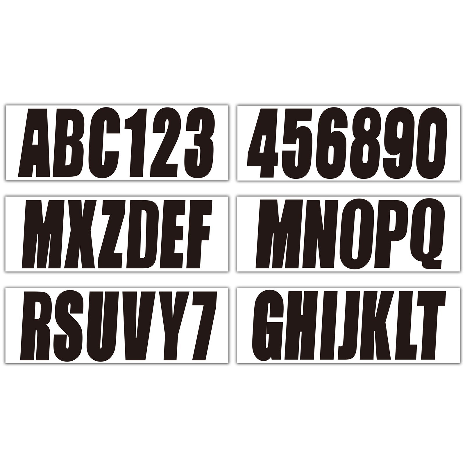 Custom Boat Registration Numbers Decal Sticker