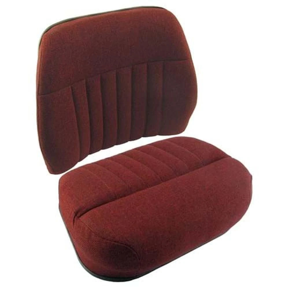 S118581 Cushion Set, Red Fabric, Deluxe Style - (.) Fits White