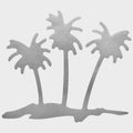 Premier Pontoon Boat Decal 30000399 Silver Palm Tree Sticker by Premier