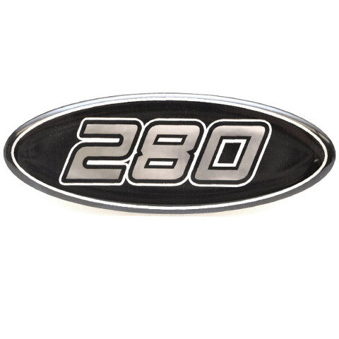 Raised Decal Crownline Boat 280 Black Silver by Crownline