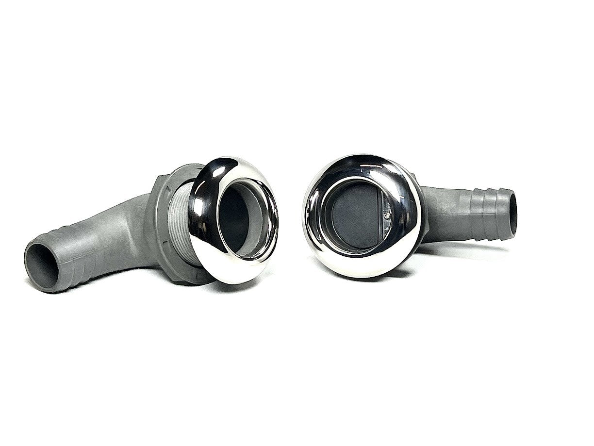 Marine Town 9305460, Stalon Scupper, 90 Degree, Ss Face, 2 Pack, New,