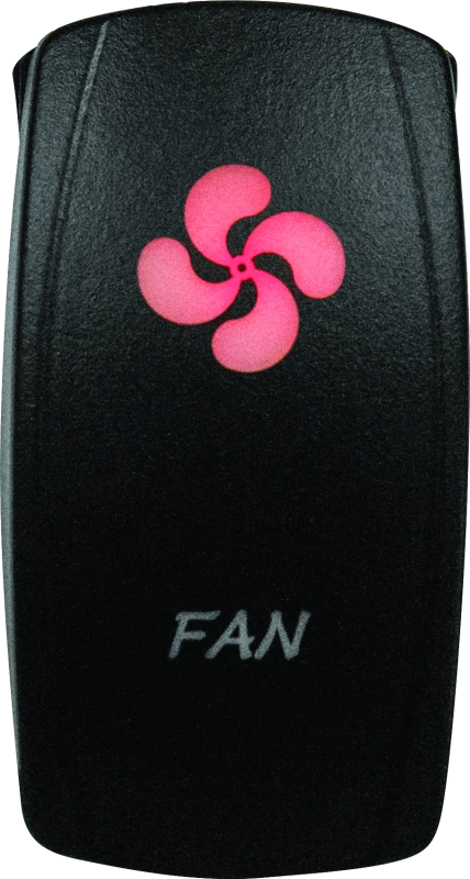 Dragonfire Racing Lighted Switch Fan On/off Red