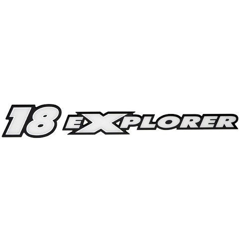 Triton Boat Raised Decal 1909944 18 Explorer White Black Silver by Triton