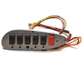 Harris Kayot Boat Rocker Switch Panel | Metallic Gray W/ Breakers