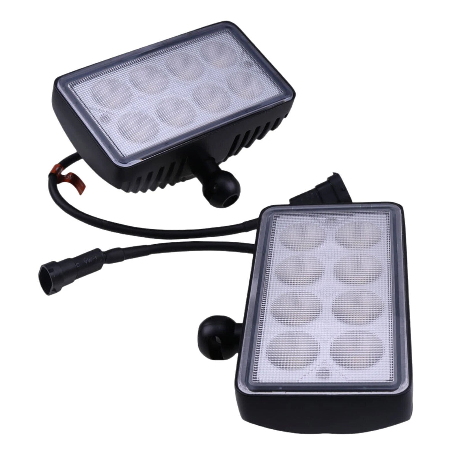 2x Led Headlight Re154908 Re154898 For John Deere 7200 8100 8200