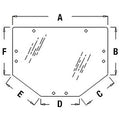 Wn-l202528-pex Glass, Rear Fits John Deere 6110 6120 6130 6200 6210