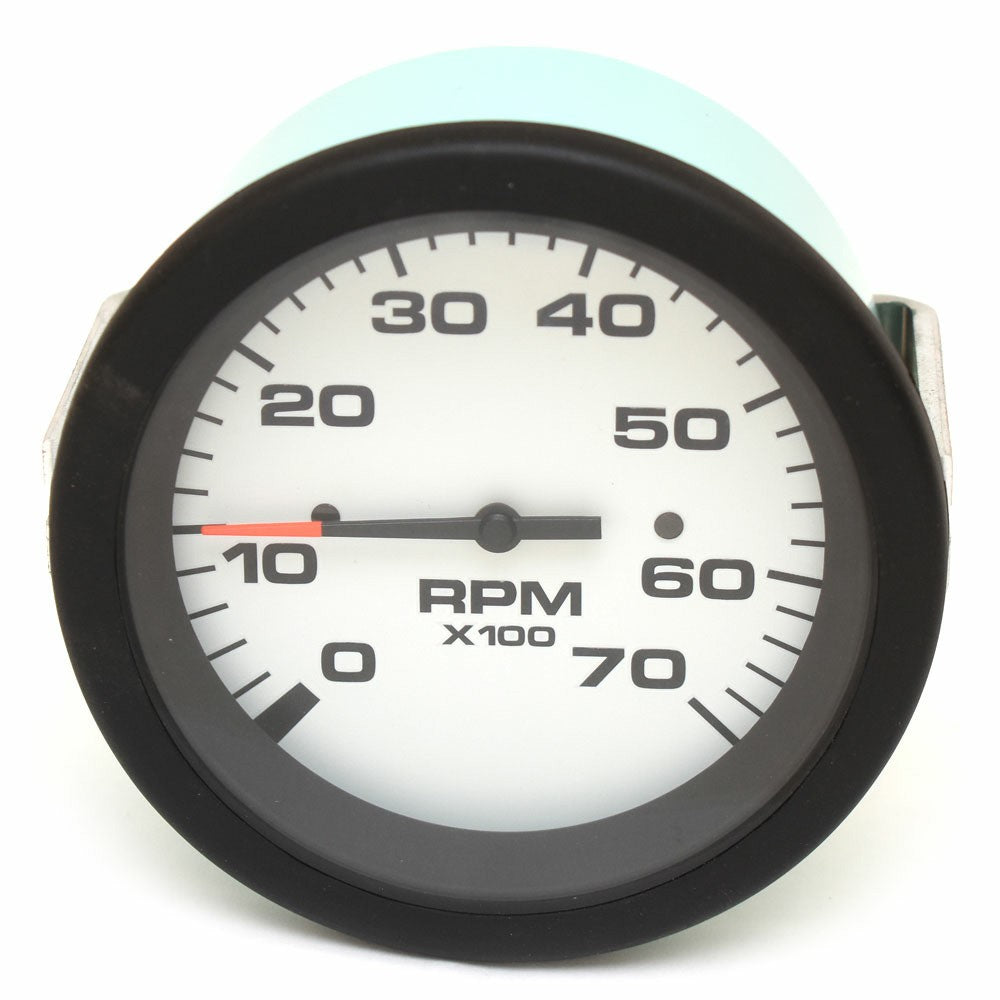 Boat Tachometer Gauge VeeThree Black White by VeeThree