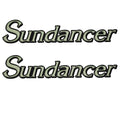 Sea Ray Boat Model Decals Sundancer Pale Green Stickers Pair by Sea Ray