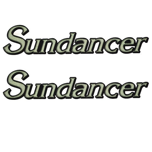 Sea Ray Boat Model Decals Sundancer Pale Green Stickers Pair by Sea Ray