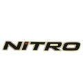 Nitro Boat Raised Decal Black Pewter Red by Nitro