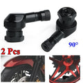 Aluminum Motorcycle Tire Valve Stem Black Motorcycle New And High