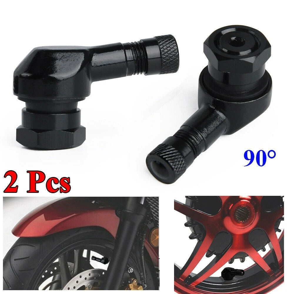 Aluminum Motorcycle Tire Valve Stem Black Motorcycle New And High